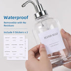 Glass Soap Dispenser with Pump, Dish and Hand Soap Dispenser - Image 7