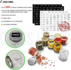 30 Set Magnetic Spice Jars for Refrigerator Hexagon Glass Spice Jars - Image 4