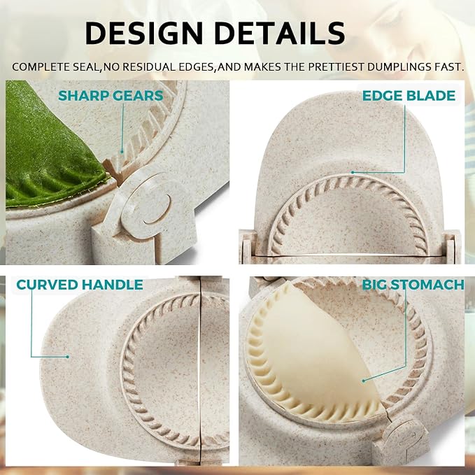 6 Inch Empanada Maker Press, Extra Large Dumpling Maker Set - Image 6