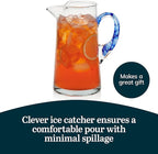 Libbey Cabos Large Glass Pitcher, 90 Oz Handcrafted Glass Water Pitcher - Image 5