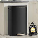 KdbK 13 Gallon Trash Can with Lid, 50L Fingerprint Proof Stainless Steel by trashcan