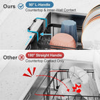 iSPECLE Small Sink Dish Drying Rack, 9.1" W Expandable Compact Rust Resistant - Image 5