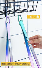JETKONG 2 Pcs 16-Inch Stainless Steel Fine Tongs Extra Long Chopstick Tongs - Image 6