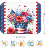 4th of July Large Dish Drying Mat - Image 7