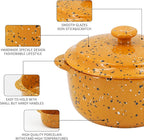Stoneware Baking Ramekins Set of 4-10 Oz Mini Cocotte - Image 4