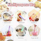 4Pcs Jar Spatula Silicone Long Scraper, Food-grade Cream Spatulas, - Image 7
