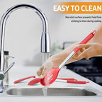 Cooking Utensils Set of 4, E-far Silicone Kitchen Utensils - Image 7