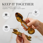 White and Gold Measuring Spoons - Image 3
