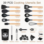 Astercook 39 PCS Kitchen Utensils Set, Silicone Cooking Utensil Sets - Image 2