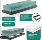 Sharp Pebble Premium Whetstone Knife Sharpening Stone 2 Side Grit 400/1000 - Image 3
