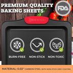 Premium Non-Stick Baking Sheets Set of 3 - Image 2