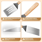 Stainless Steel Spatula Set, Metal Spatula - Image 2