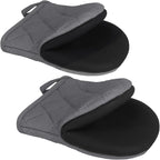 1 Pair Short Oven Mitts by Qulable