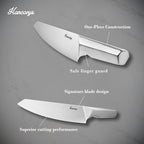 Knife Block Set, Japanese Stainless Steel Kitchen Knife Set - Image 4