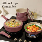 CAROTE 26 Pcs Pots and Pans Set, Nonstick Cookware Sets - Image 7