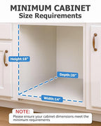 Bulado Pull Out Trash Can Under Cabinet, Under Sink Trash Can Kit - Image 4
