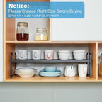 X-cosrack 25.5 Inches 2 Pack Expandable Cabinet Shelves, Stackable Shelf - Image 5
