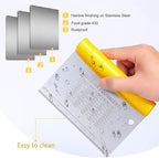 Suanyok Bench Scraper-Stainless Steel Dough Scraper and Flexible Plastic Bowl - Image 9
