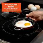 IMUSA Mini Fry Pan 5.8” Nonstick Skillet, Caribbean Red Ceramic Egg Pan - Image 6