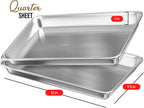 Eatex Aluminum Baking Sheet Set, 4 Pack Cookie Sheets, Warp & Rust Resistant - Image 2