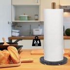 Buruis Wood Paper Towel Holder, Marble Base Modern Decorative Countertop - Image 6