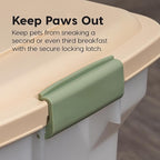IRIS USA Airtight Dog Food Storage Container, WeatherPro, Removable Wheels - Image 8
