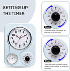 Lily's Home - 9.5 Inch x 12.5 Inch - Retro Kitchen Wall Clock, Vintage Wall - Image 3