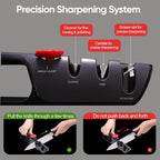 USELUCK Knife Sharpener, 6 Adjustable Sharpening Angles, Diamond-Coated Ceramic - Image 4
