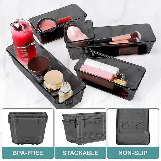 StorMiracle 13 PCS Drawer Organizer Set, 5 Varied Size Bathroom and kitchen - Image 3