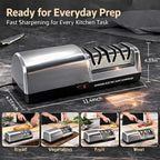 Electric Knife Sharpener for Kitchen, 3-Stage Professional Kitchen Knife - Image 7