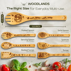 Cooking Gifts For Mom Wooden Spoons for Cooking 6-Piece - Image 4