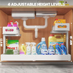 1 Pack-16"-26"W Expandable Under Sink Organizer - Image 8