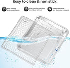 2Pcs Stainless Steel Oven Air Fryer Basket and Tray Replacement - Image 5