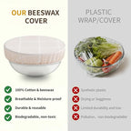 Reusable Bowl Covers for Bread Proofing- 3pc Beeswax Bowl Covers Reusable - Image 7