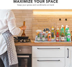 CiWiVOKi 3 Tier Expandable Spice Rack Organizer, Plastic Spice Rack, Adjustable - Image 4