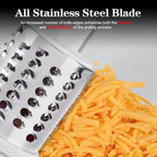 Ourokhome Rotary Cheese Grater Hand Crank, Kitchen Shredder Speed Mandolin - Image 2
