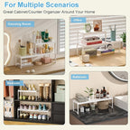 4 Pack Kitchen Cabinet Shelves Organizers, Kitchen Counter Storage Shelf Spice - Image 8