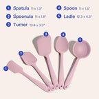GIR 5-Piece Silicone Kitchen Utensils Set, Non-Toxic Cooking Utensils - Image 6