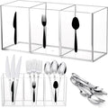 Suzile Acrylic Cutlery Storage Organizer Bin Silverware Caddy Countertop Knife by Suzile