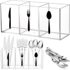 Suzile Acrylic Cutlery Storage Organizer Bin Silverware Caddy Countertop Knife by Suzile