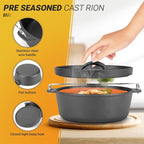 Northriver Casting Cast Iron Dutch Oven Pot - Image 3