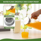 Hannadepot Glass Pitcher, 2 Pack 2L/68oz Glass Water Pitcher - Image 5