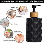 Black Glass Soap Dispenser Set - Image 4
