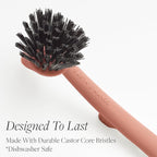 Earth & Mango Magnetic Dish Brush & Scraper, Snaps to Sink, Non-Scratch - Image 5