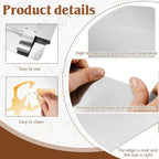 Ferraycle 2 Pack 20-1/2" W x 9" H 304 Stainless Steel Fryer Splash Guard - Image 3