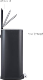 Amazon Basics Rectangular Metal Trash Can - Image 3