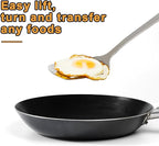 FJNATINH Stainless Steel Wok Spatula, Slotted Spatulas, Skimmer Ladle Tool Set - Image 5