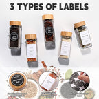 DWTS DANWEITESI 36 Pcs Glass Spice Jars - 4oz - Image 3