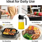 Aovdy Oil Sprayer for Cooking 16oz, 2 in 1 Olive Oil Dispenser and Oil Sprayer - Image 2