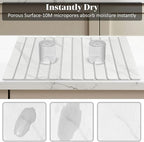 Large Stone Dish Drying Mats for Kitchen Counter, Fast Drying Collapsible Dish - Image 4